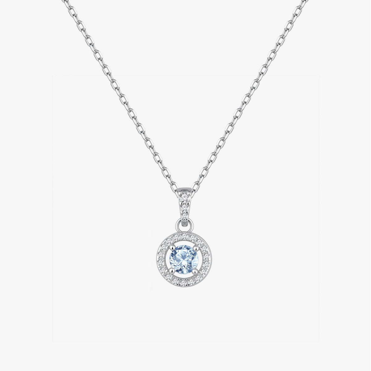 GARGANTILLA CIRCULO CLASSIC AGUAMARINA