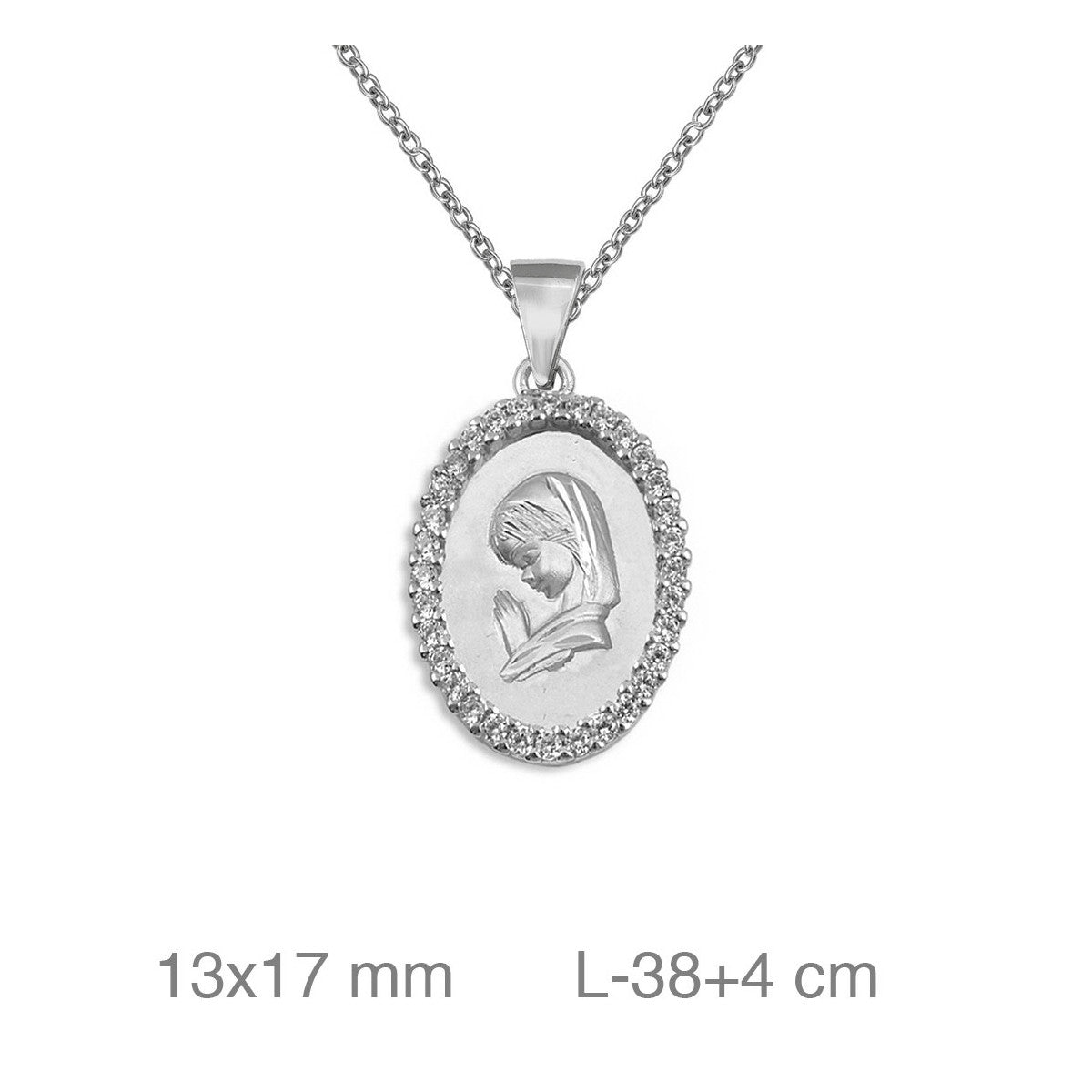 GARGANTILLA PLATA VIRGEN CIRCONITAS