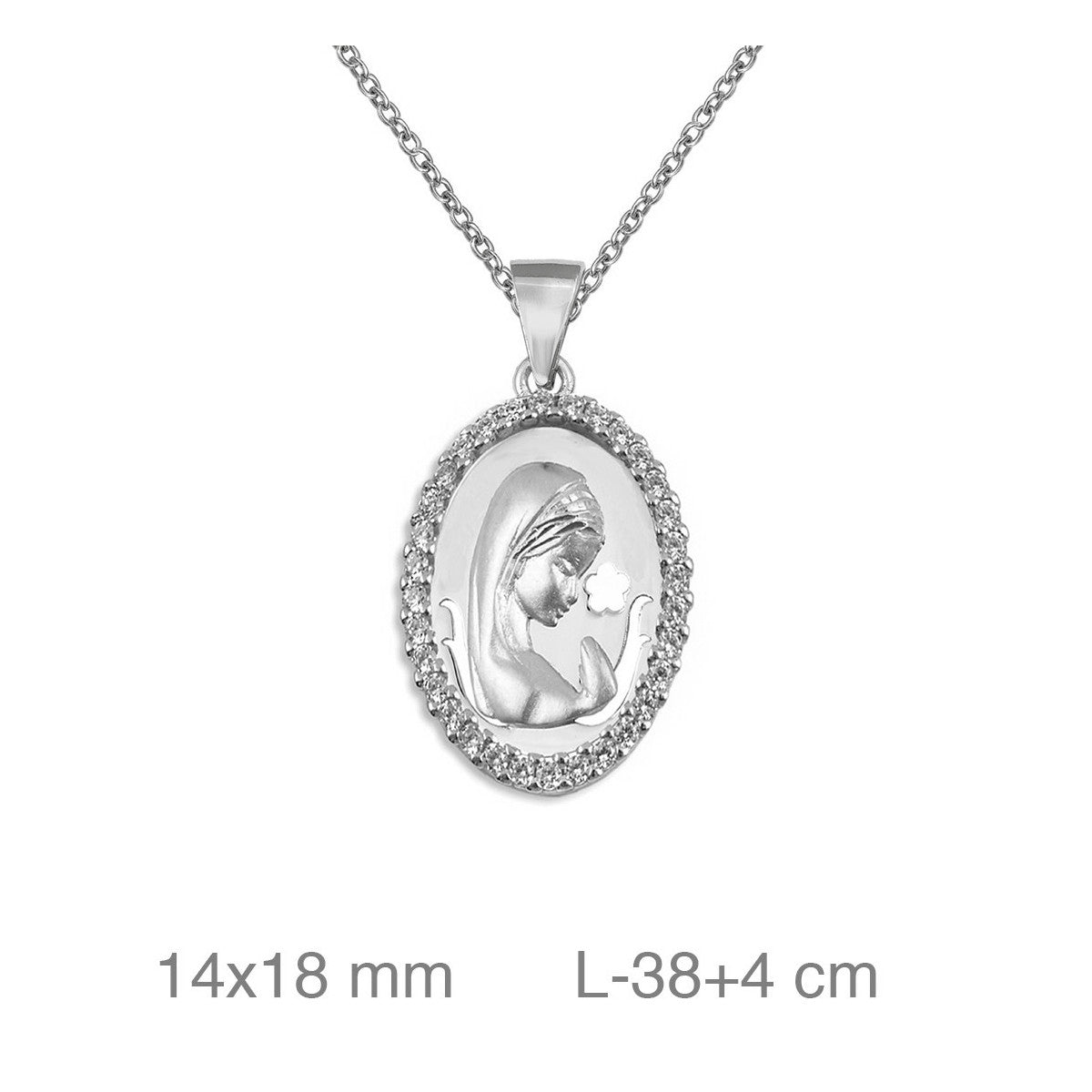GARGANTILLA PLATA VIRGEN ZTAS CALADA