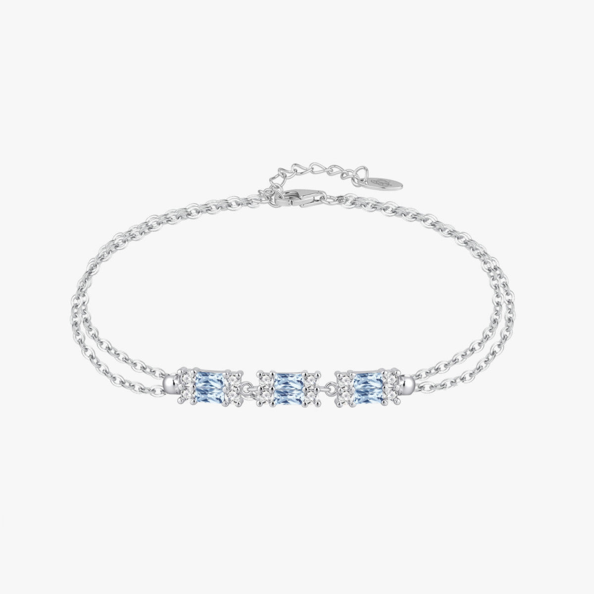 PULSERA AGUAMARINA BAGUETTE